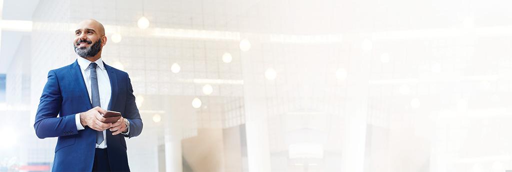 Man standing in an office